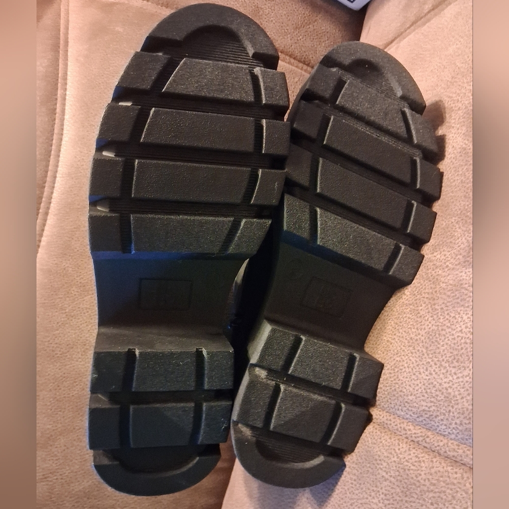 No Boundaries Cozy Boot Platform Ankle Boots Black Size 9 - Picture 5 of 8